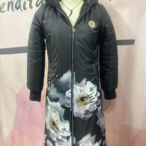 Parka Turca White Flower Strass